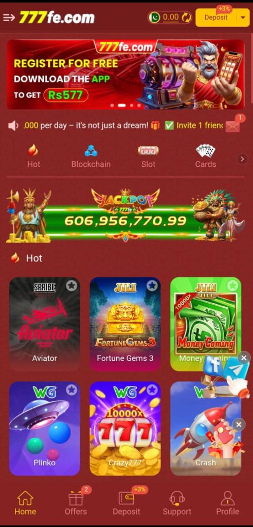 777FE Game APK (Real Earning App) Free For Android